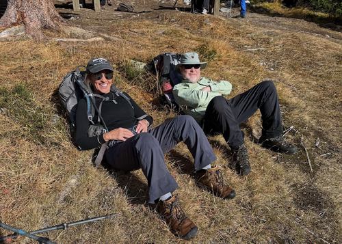 Chillin' out before the long walk back down from Taylor Lake