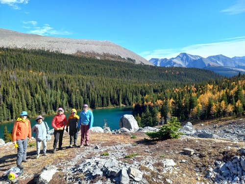 Part of the group. Lower lake in bkg.