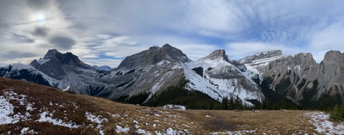 View from the far end of the ridge