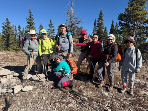 Keeping group members from blowing away on Powderface Ridge