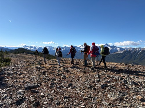 Along top of Powderface Ridge