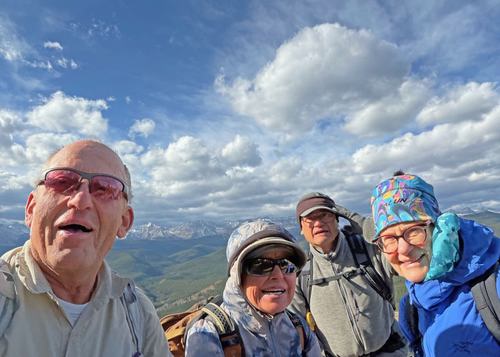 Carl, Jeannette, Ricardo and Marg on Missinglink Mtn
