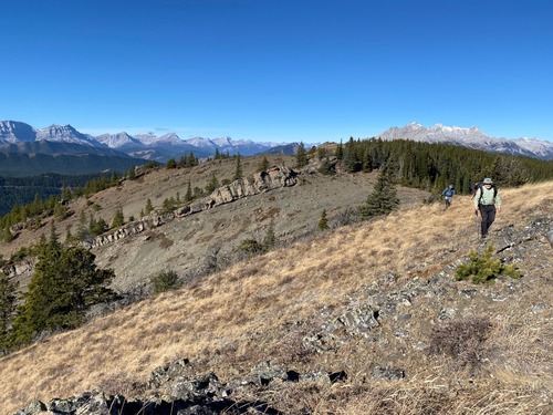 Much of the ridge walking is in beautiful open terrain 
