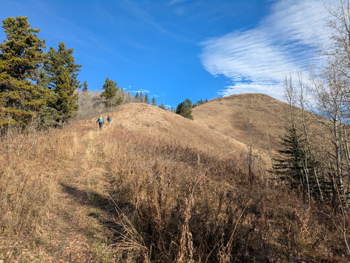 Last plod to the summit of Mesa Butte