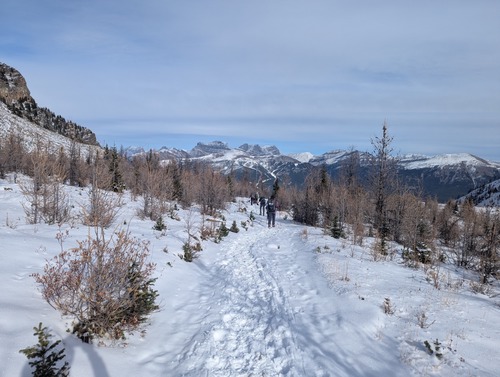 Heading back from the pass (photo by Bill)