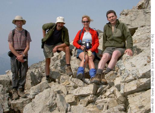 The entire group: Michel, Francisco, Marietta and Gerard.