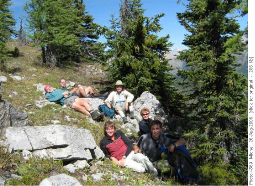 On the ridge over Black Prince Lakes