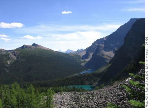 Twin Lakes & Gibbon Pass from Arnica lookout