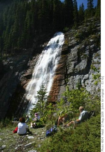 Lunch at Ribbon Falls