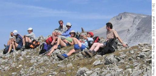 Red Ridge group at lunch