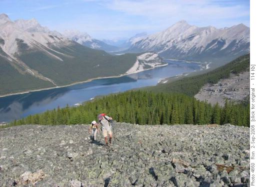 Lower scree on Red Ridge