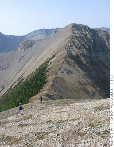 Col between summits