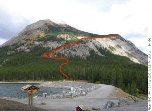 Indefatigable trail to lookout