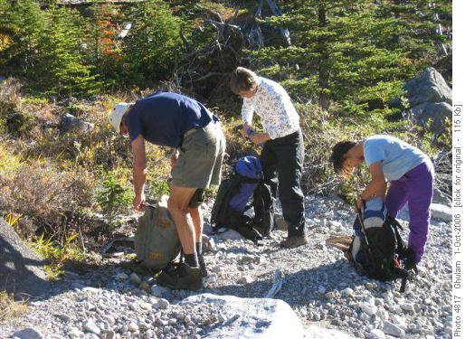 Mt. Bryant Hike, Starting up Steep slope