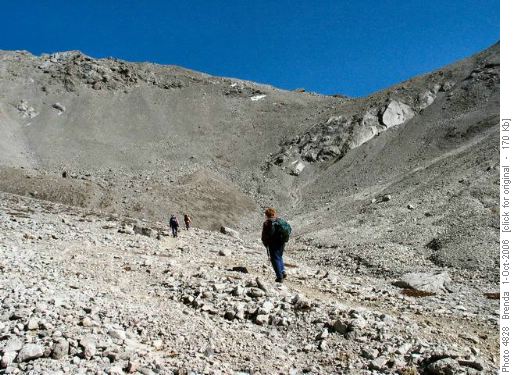 The final climb to Buller Pass
