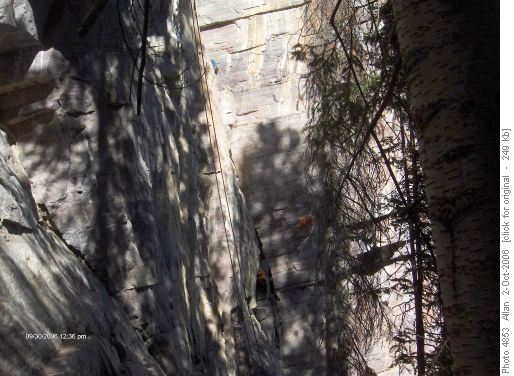 Evelyn - Corner climb - Lake Louise