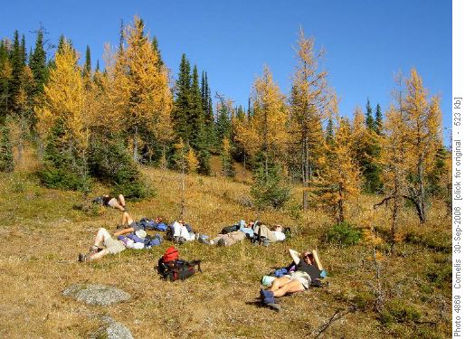 Ramblers reposing at Eohippus Lake