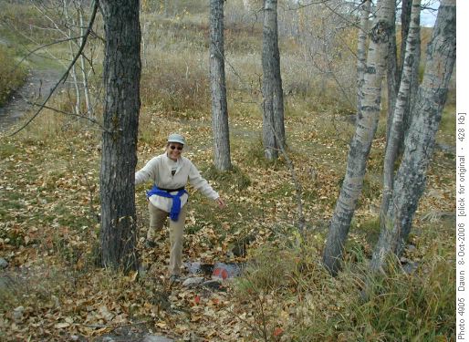 Joyce is a happy creek forder