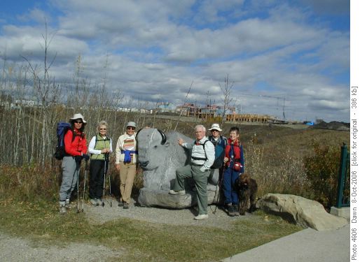 hikers and animal friends