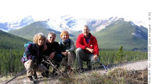 Nihahi Ridge group: Carolyn, Hans, Ginger & Ron