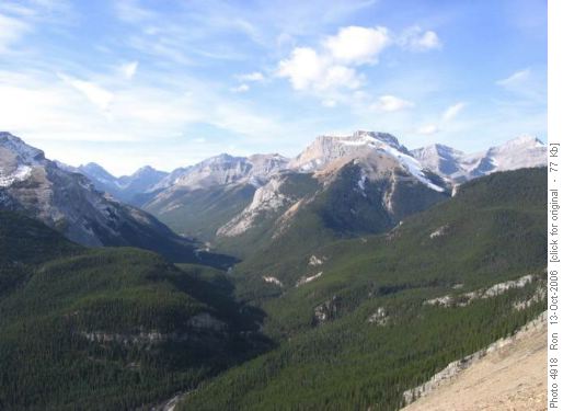 Little Elbow Valley from Nihahi lookout