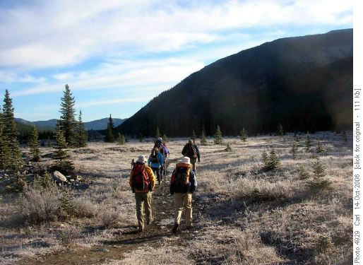 Setting out in frosty conditions