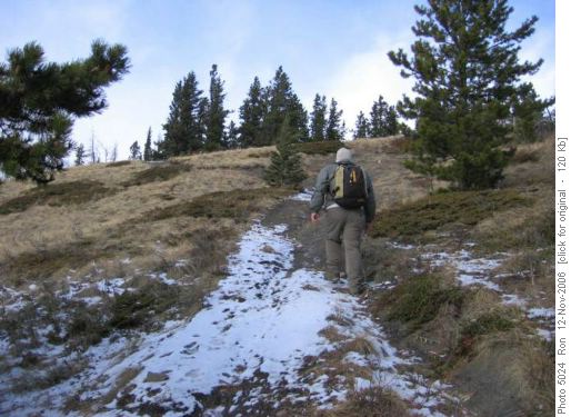 last climb on Eagle Hill