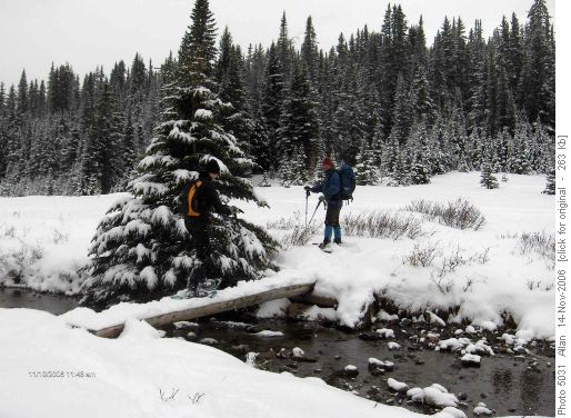 Charlene and Les at Chester Lake creek bridge