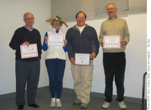 Red Rammie awards: {225 Carl Potter}, {172 Christine Grotefeld}, {777 Dav Harding} & {177 Ron Hunter}