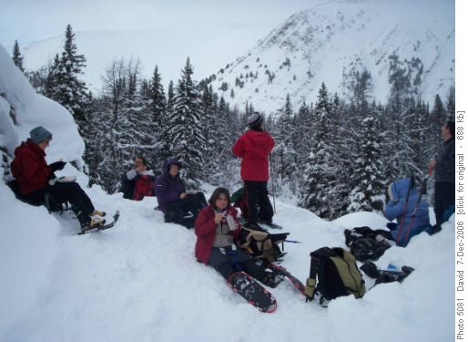 Lanch in the cold Elephant rocks