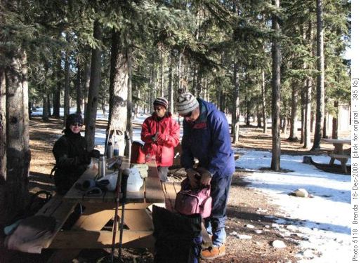 Lunch stop at Pine Grove Group Camp