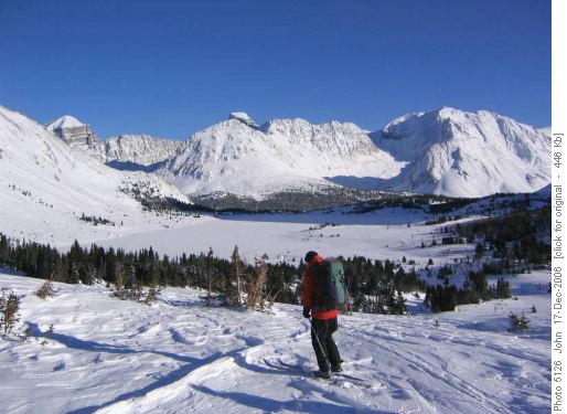 Descending to Baker lake
