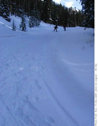 Lookout trail, steep hill on south side