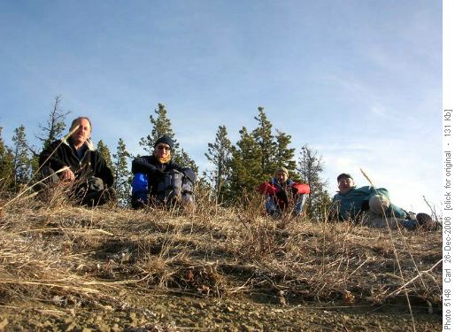 Early lunch at Sulphur Springs Summit