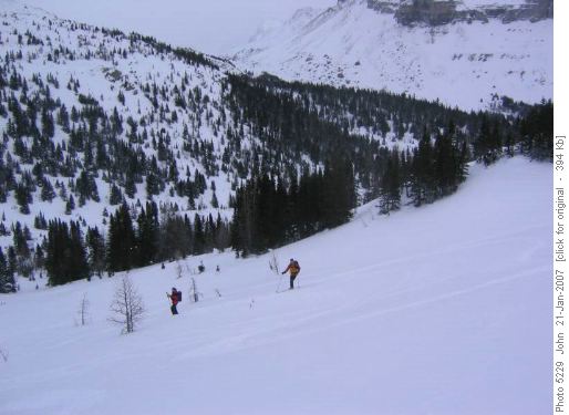 Open slopes NE of Richardson Ridge