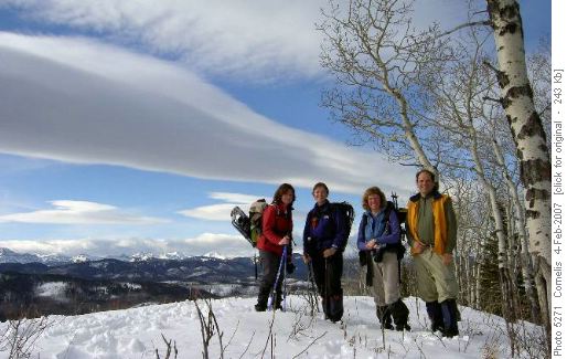 Lunch Break John Ware Ridge, Janice, Sharon, Susan and Cornelis