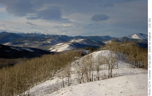 Late Afternoon Light over Carey Ridge, looking North