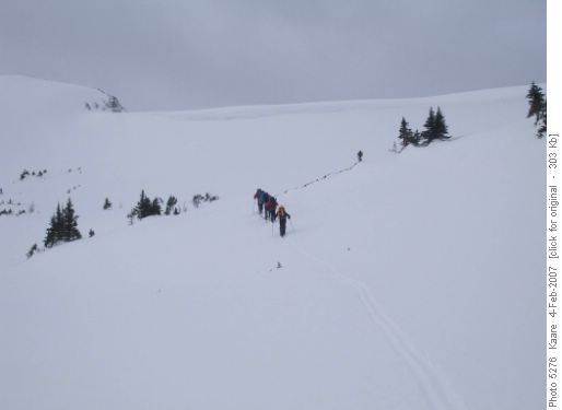 Heading up to north Burstall Pass