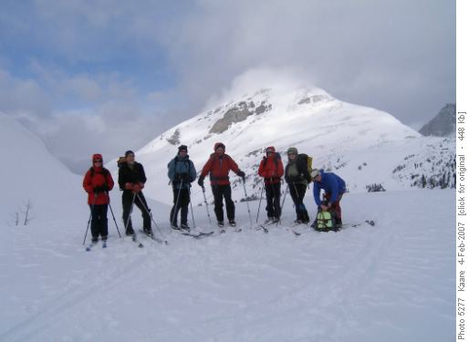 At Burstall Pass, Snow Peak in background