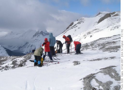 South Burstall Pass, view west