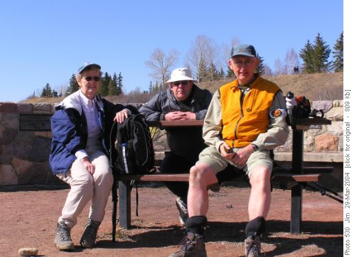 Lunch at Blue Heron Fire Ring on the shore of Glenmore Reservoir