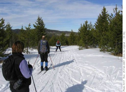Heading back on the Iron Springs trail