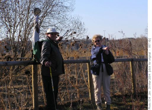 And was here with Joanne, giving directions to the pub to this rather thirsty looking Fort Calgary resident.