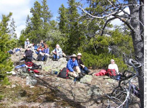 Lunch on the west outlier of Mt.McNabb