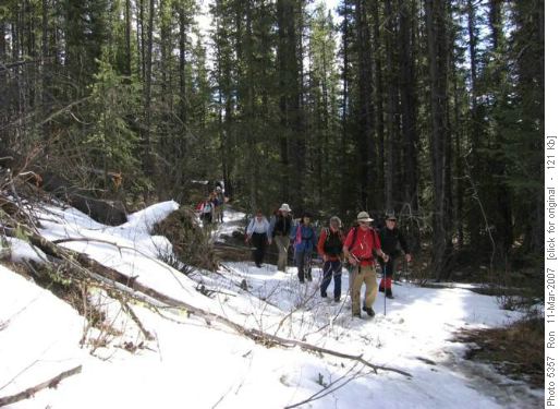 Slush & mud along the McNabb trail