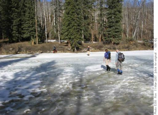 Crossing the Sheep River