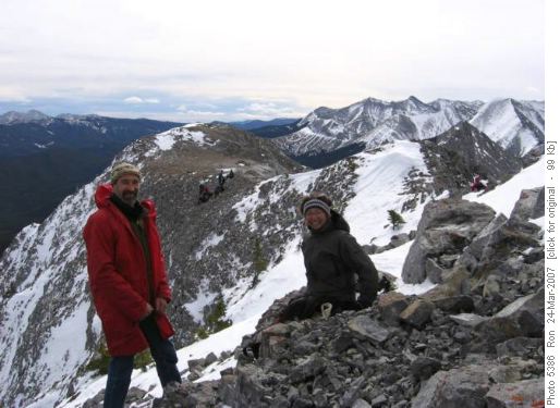 {278 Fran Gali} & {944 Shir Sem} on summit of Mt. Baldy
