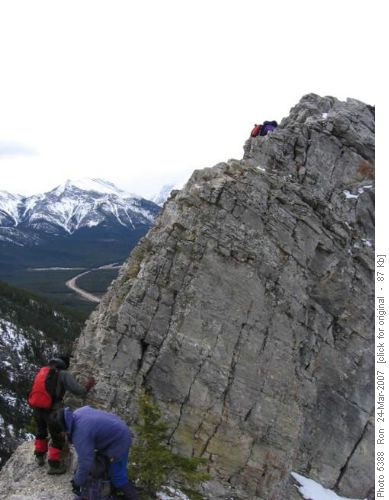 Avoidable downclimb on Mt Baldy trail
