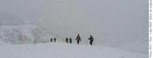 Bull Creek Hills, heading down