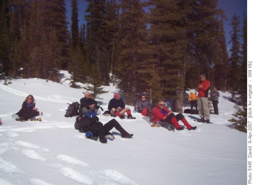 Lunch on lower twin lake